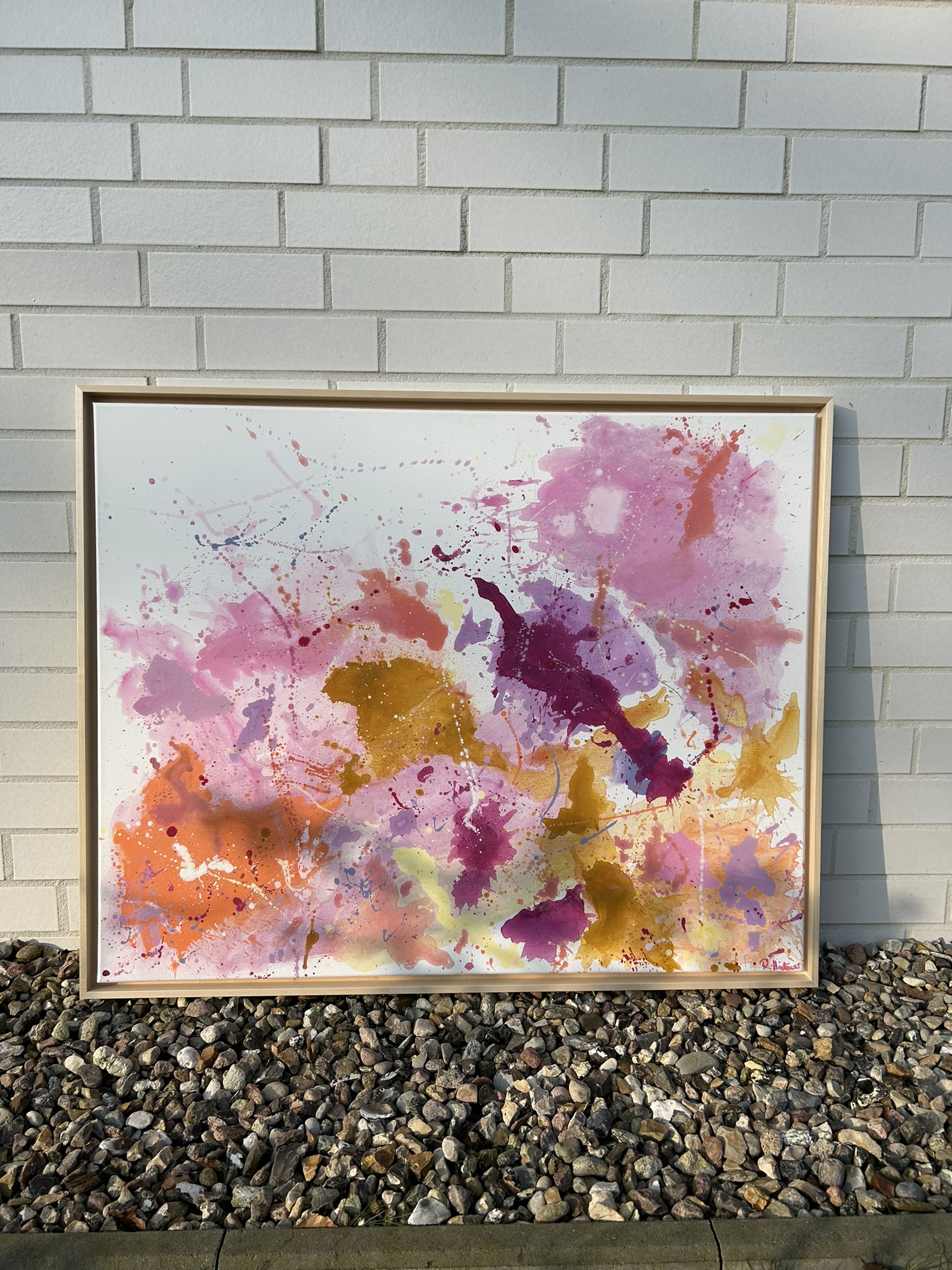 Zaghaft, 2024, Acryl auf grundierter Leinwand, Ansicht 2